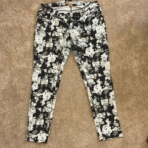 Floral jeans